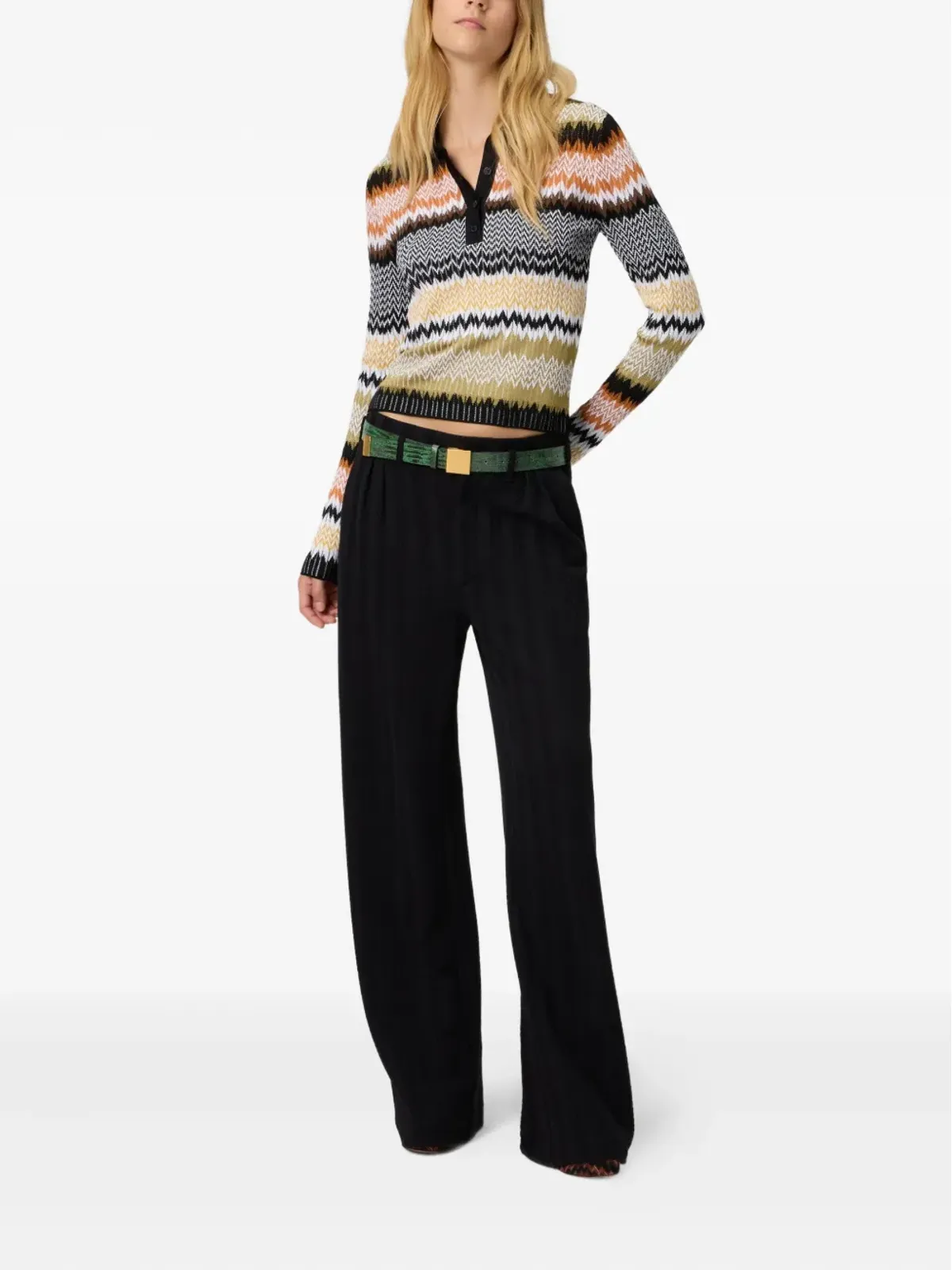 Missoni チェボロン柄ポロネックトップ - Multicolour - 画像2