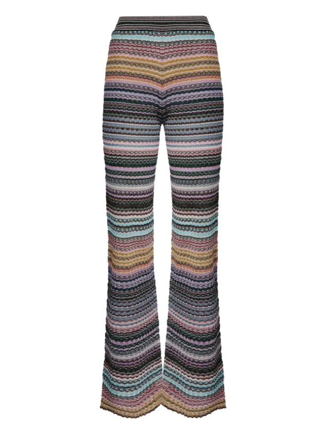 Missoni Missoni ストライプ柄ニットパンツの商品画像