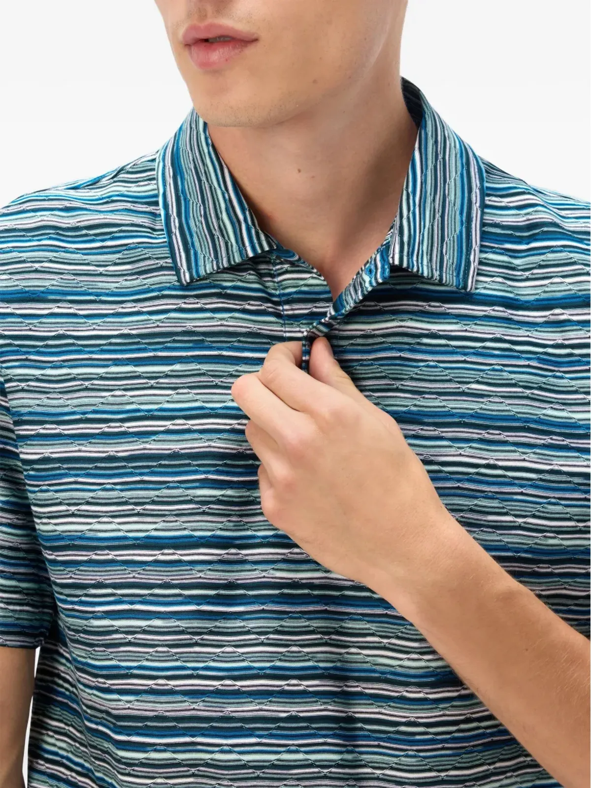 Missoni ストライプポロシャツ - 画像4