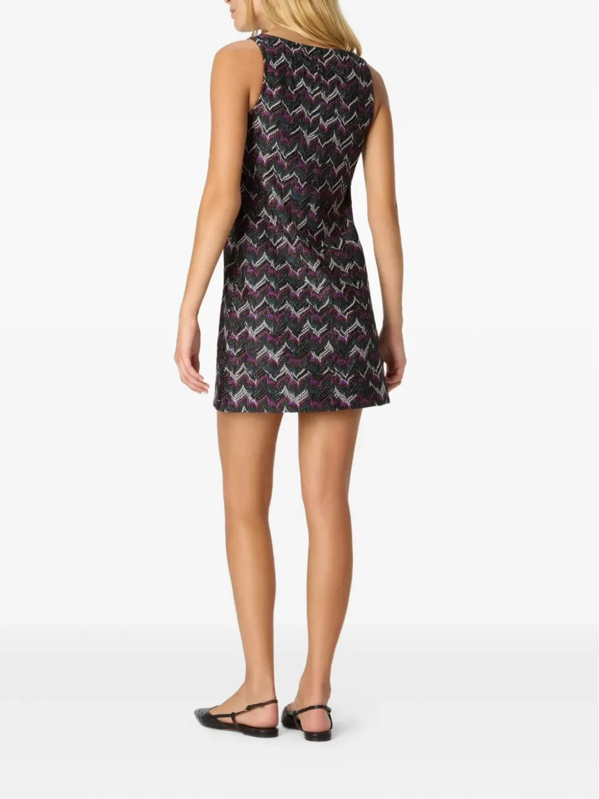 Missoni ジグザグ柄ノースリーブミニドレス - 画像3