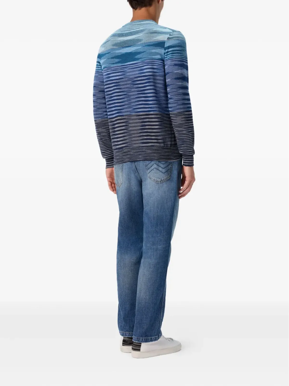 Missoni ストライプ波形セーター ブルー - 画像3