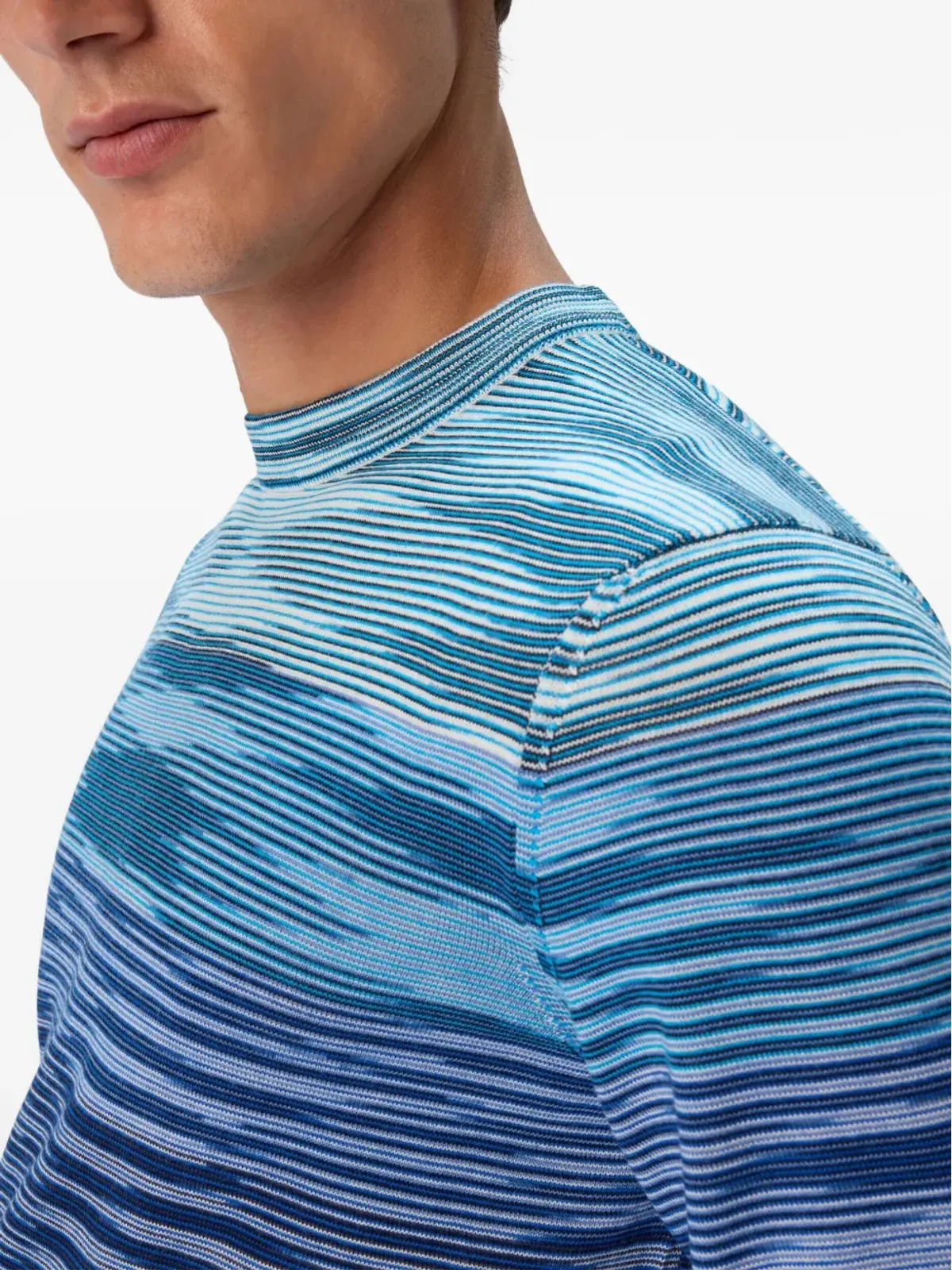 Missoni ストライプ波形セーター ブルー - 画像4