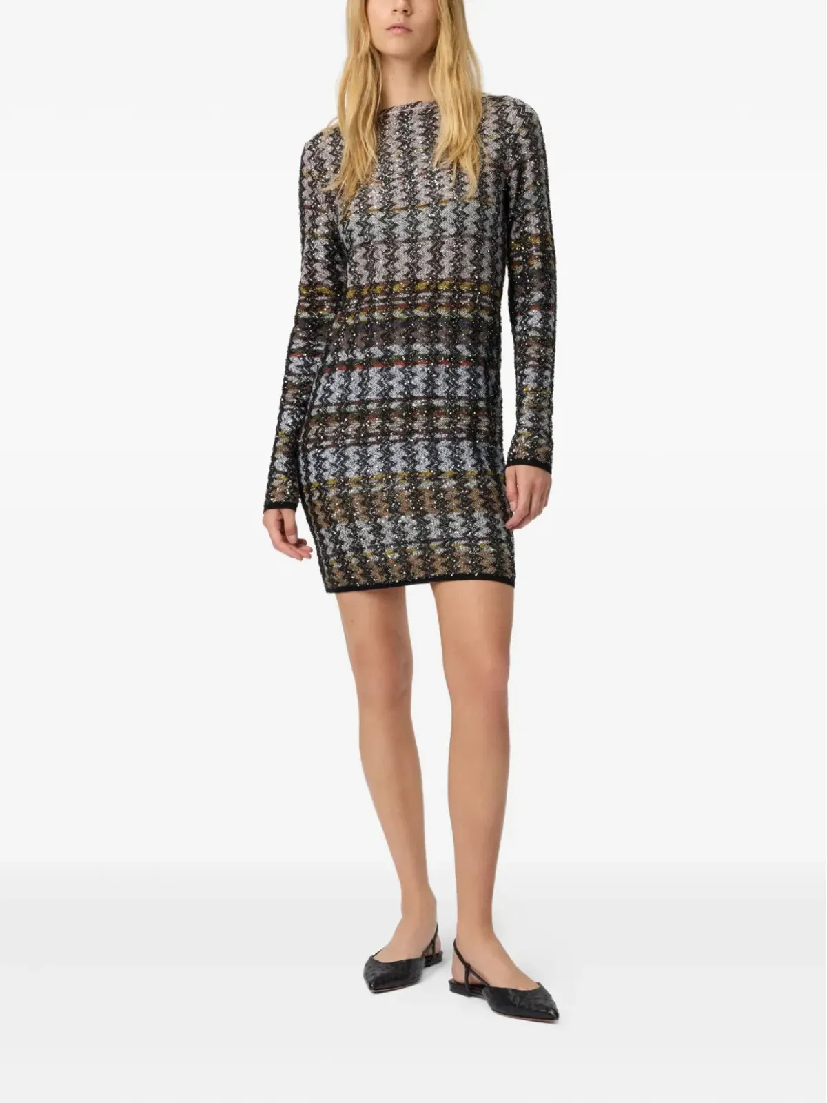 Missoni エンベリッシュド ハウンドトゥース ミニドレス - 画像2