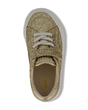POLO RALPH LAUREN KIDS グリッター スニーカー - ゴールド - サムネイル4