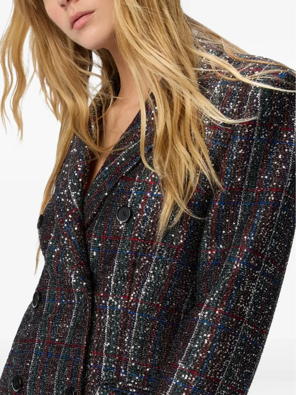 Missoni スパンコール付き ダブルブレスト ブレザー ブラック - 画像4