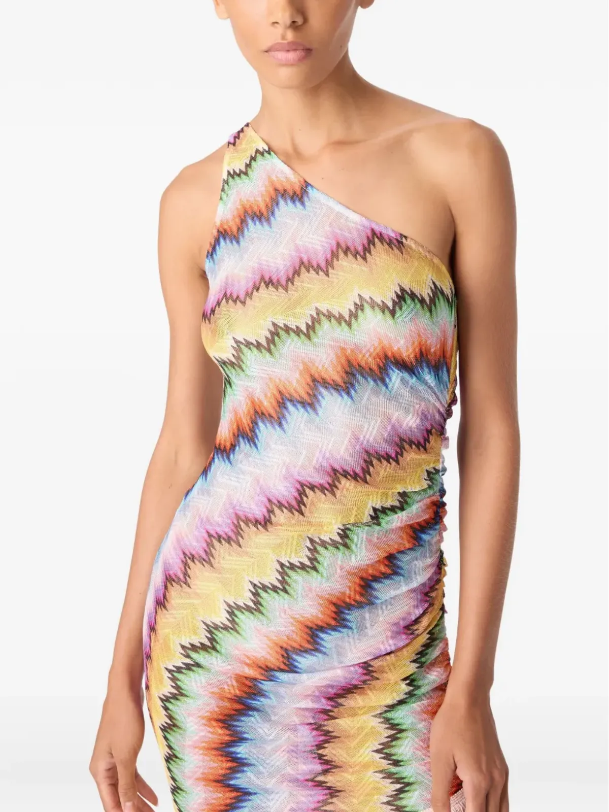 Missoni ジグザグフリンジミニドレス - 画像2