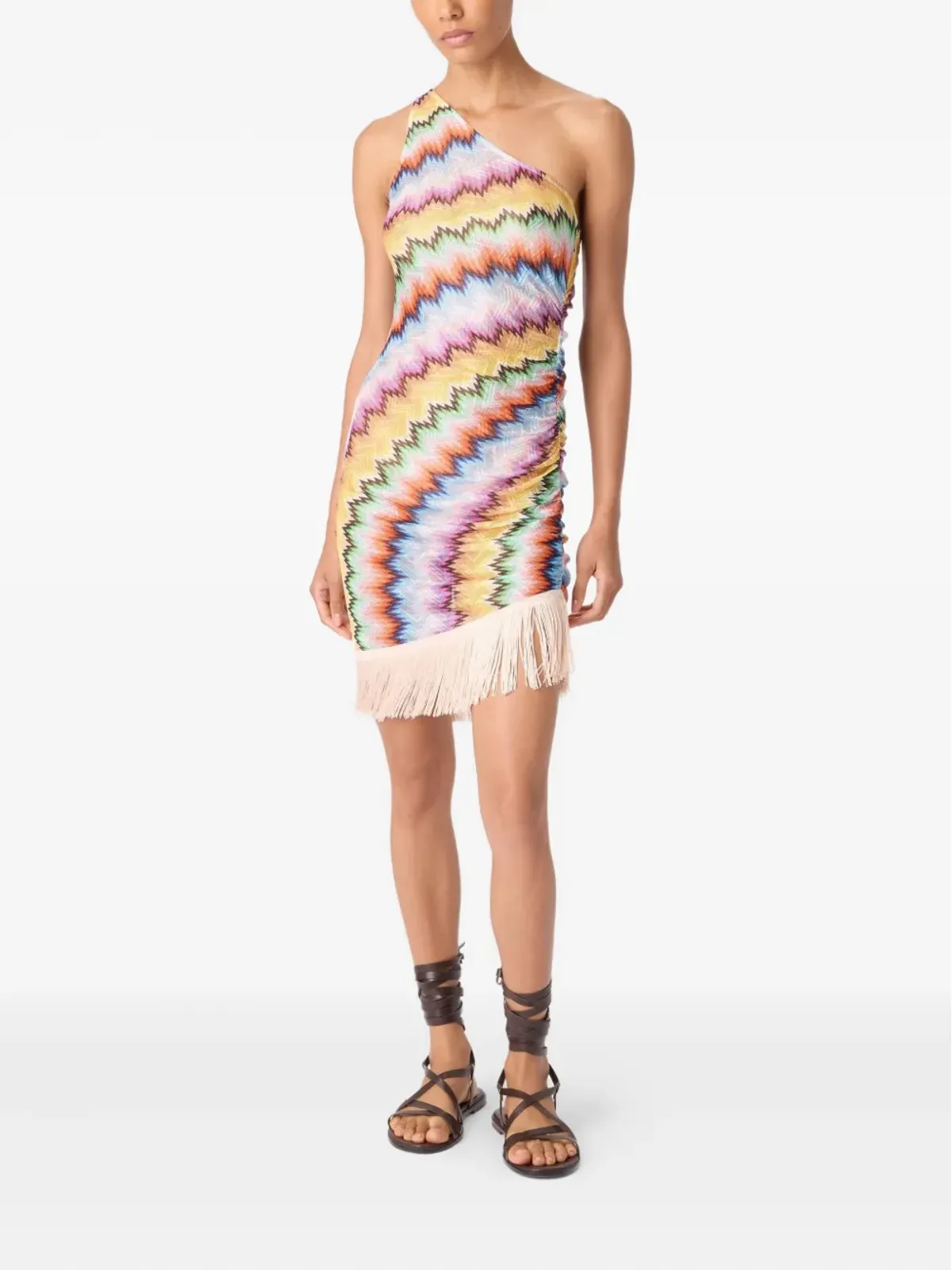 Missoni ジグザグフリンジミニドレス - 画像3
