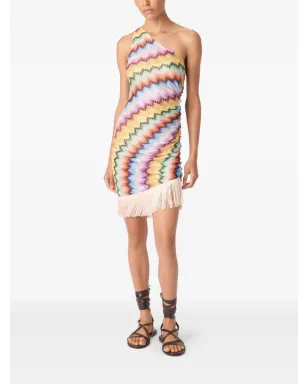 Missoni ジグザグフリンジミニドレス - サムネイル3