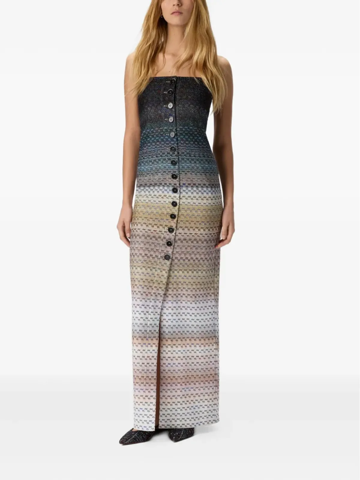 Missoni ボタンフロント マキシドレス - 画像2