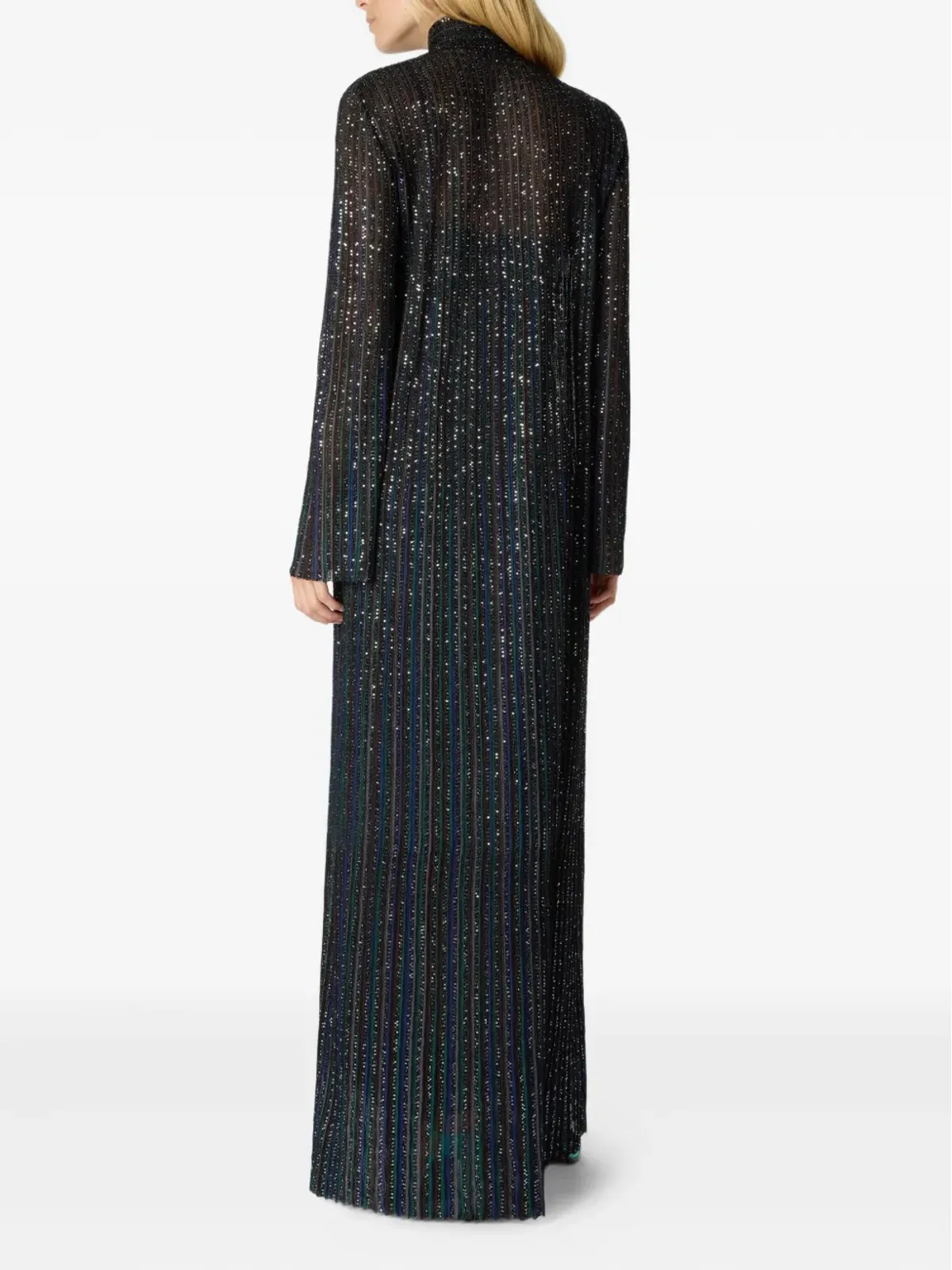 Missoni スパンコール装飾ハイネックマキシドレス - 画像3