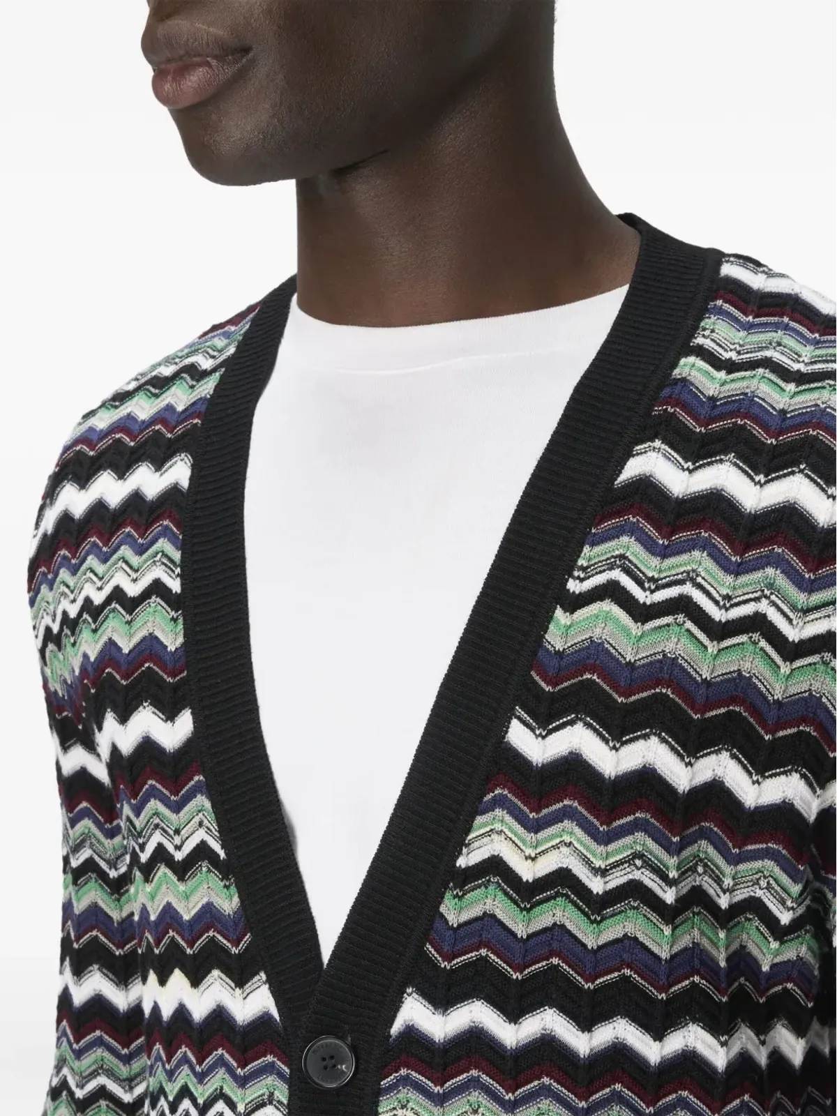 Missoni ジグザグ柄カーディガン - Blue - 画像4