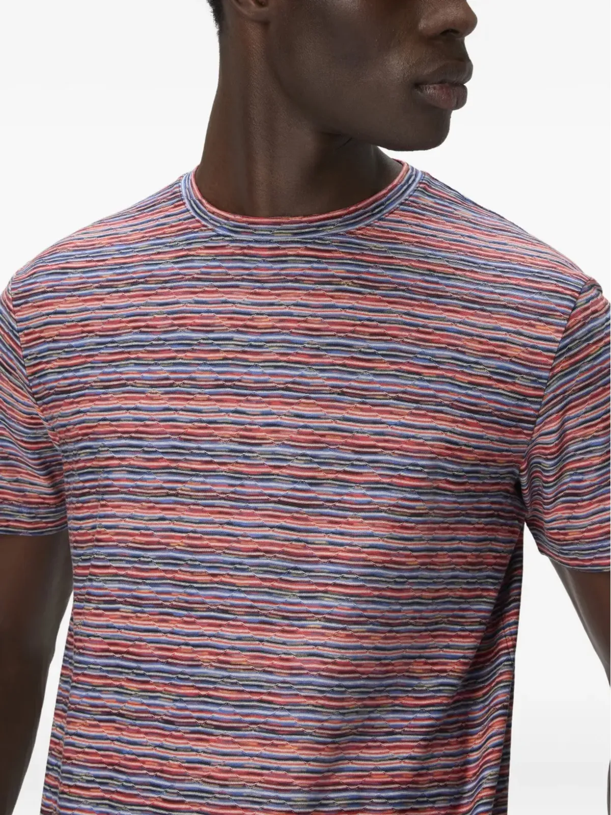 Missoni ジグザグ柄 クルーネック Tシャツ - レッド - 画像4