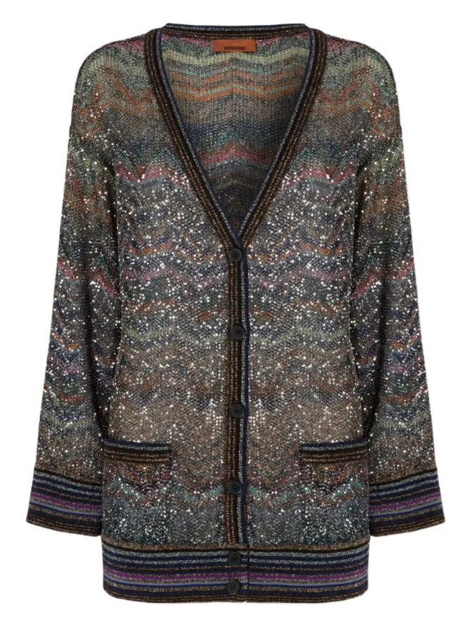 Missoni Missoni ボタン留め付きカーディガン ブラックの商品画像