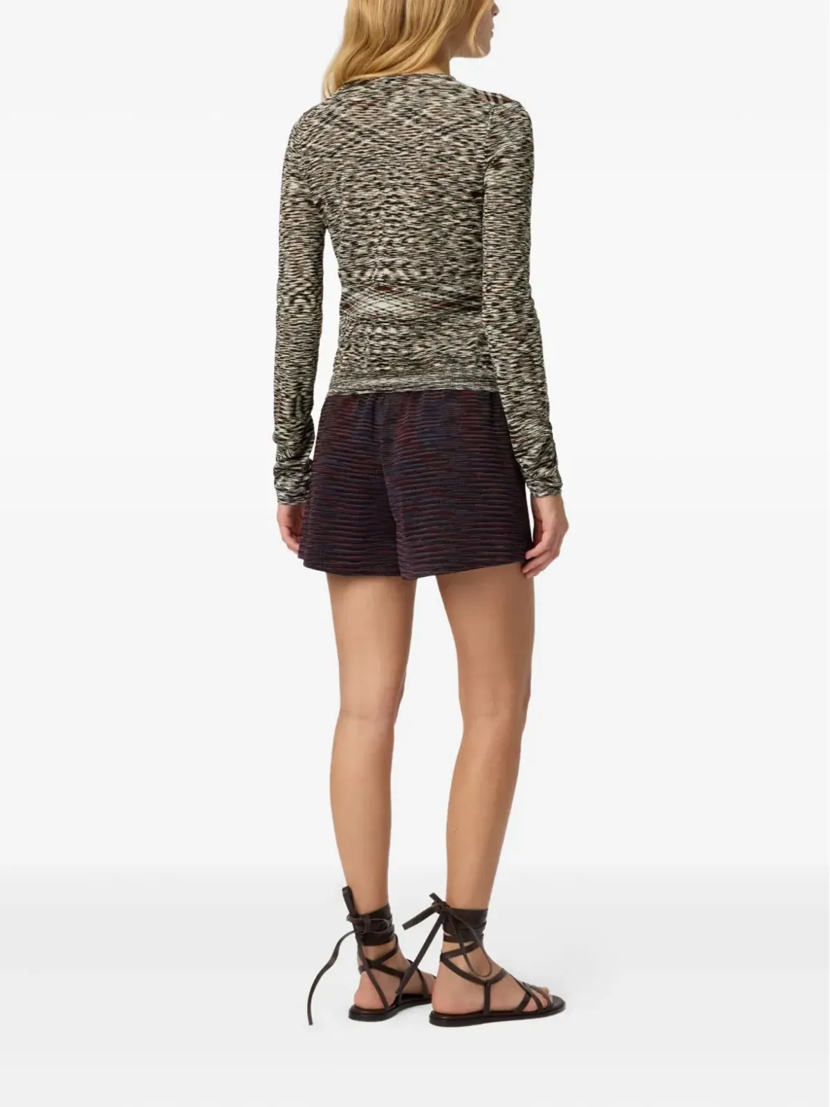 Missoni パターン柄ウール混紡カーディガン - ブラック - 画像3