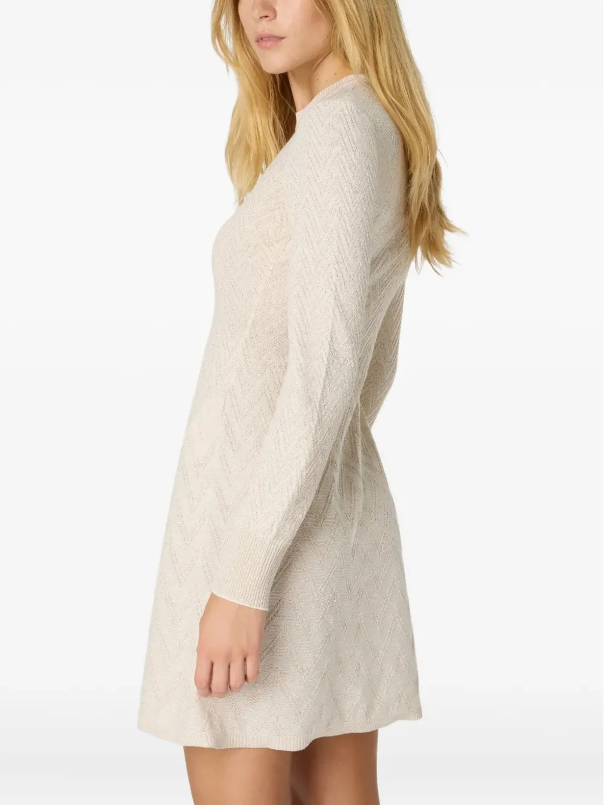 Missoni ジグザグ柄長袖ミニドレス - 画像4