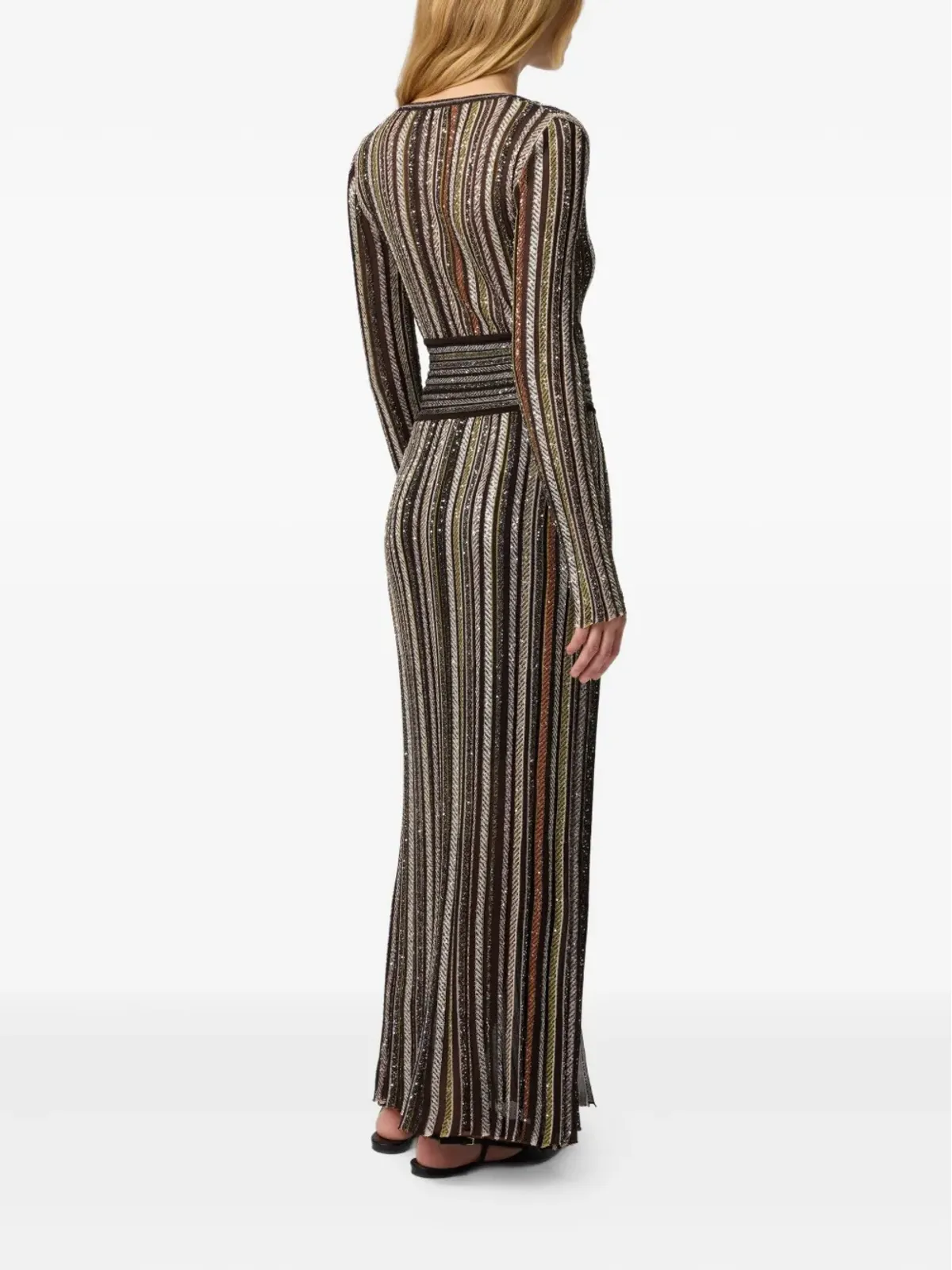 Missoni ストライプ装飾ドレス - ブラック - 画像3