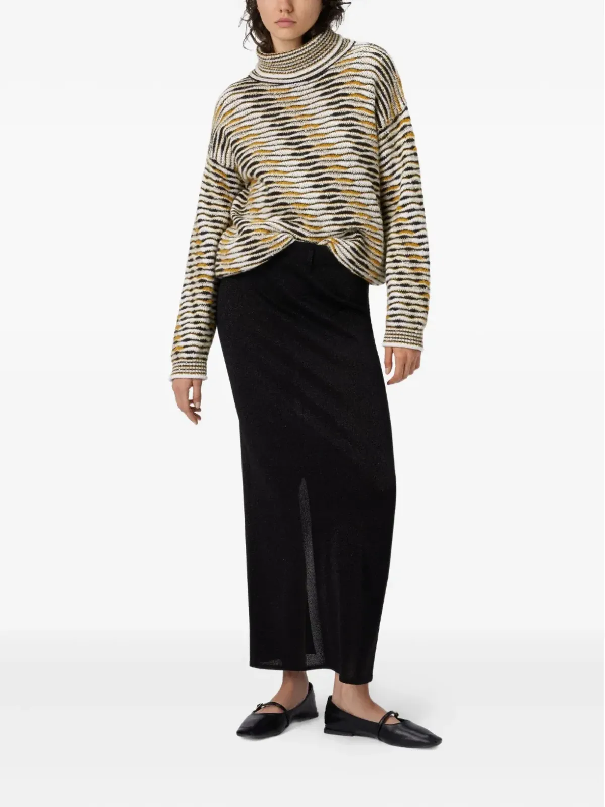 Missoni メタリックディテール スリットスカート - 画像2