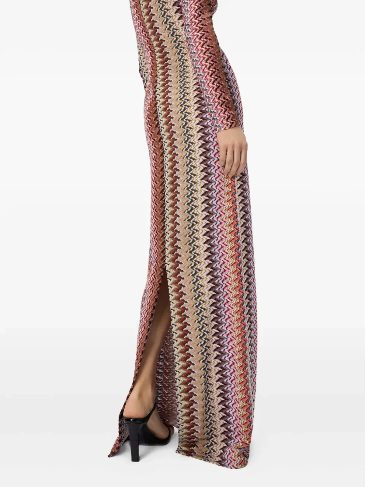 Missoni ヘリンボーン柄マキシドレス - 画像4
