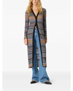 Missoni ストライプ柄ボタン付きカーディガン - ブルー - サムネイル2