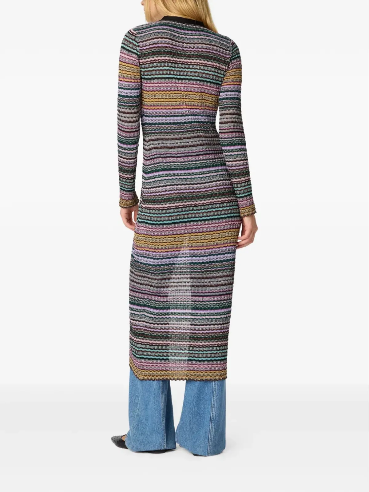 Missoni ストライプ柄ボタン付きカーディガン - ブルー - 画像3