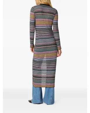 Missoni ストライプ柄ボタン付きカーディガン - ブルー - サムネイル3