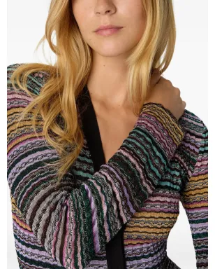 Missoni ストライプ柄ボタン付きカーディガン - ブルー - サムネイル4