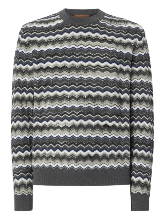 Missoni Missoni チェブロン柄セーター - グレーの商品画像
