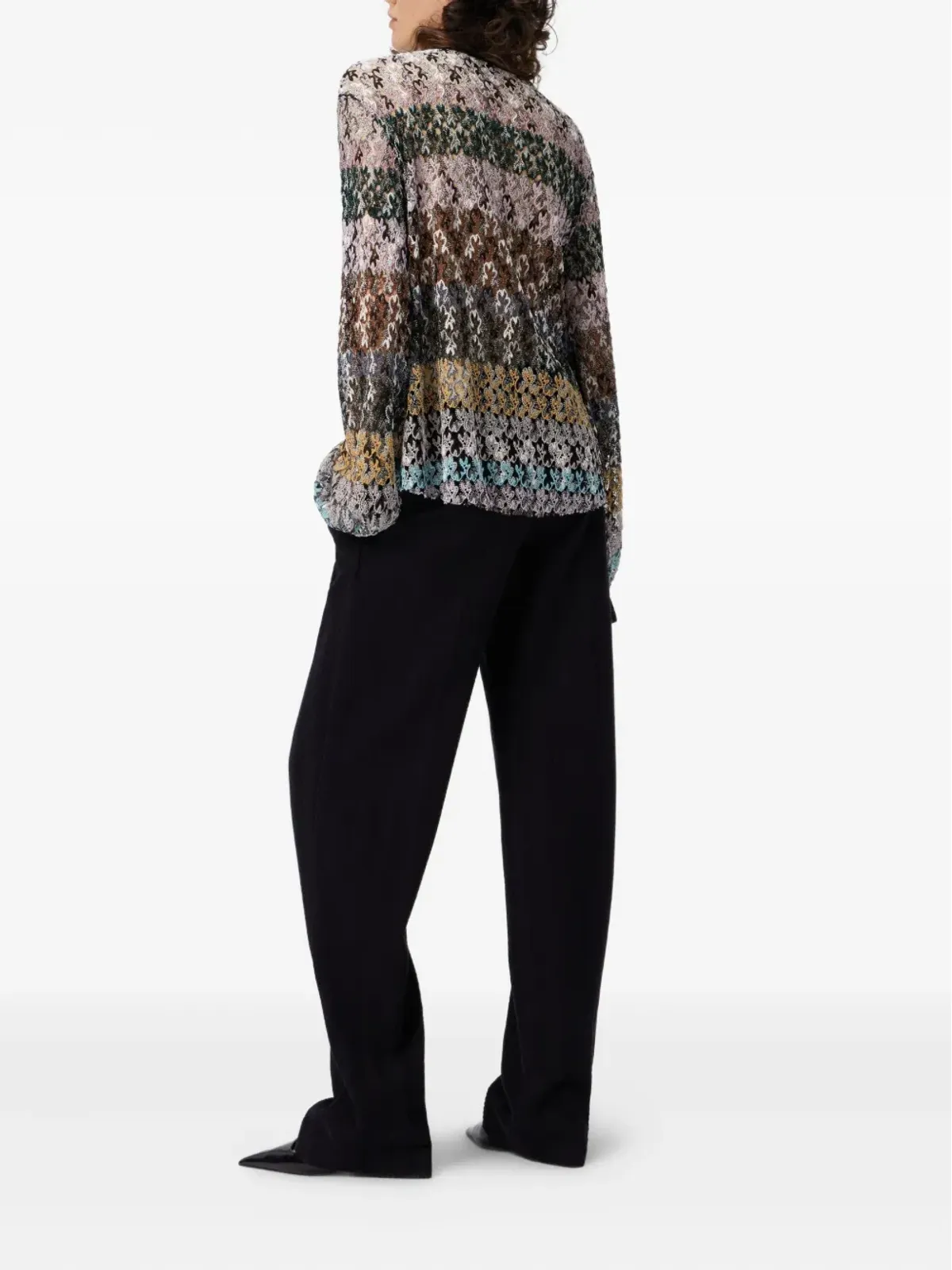 Missoni 花柄レース長袖トップ - 画像3