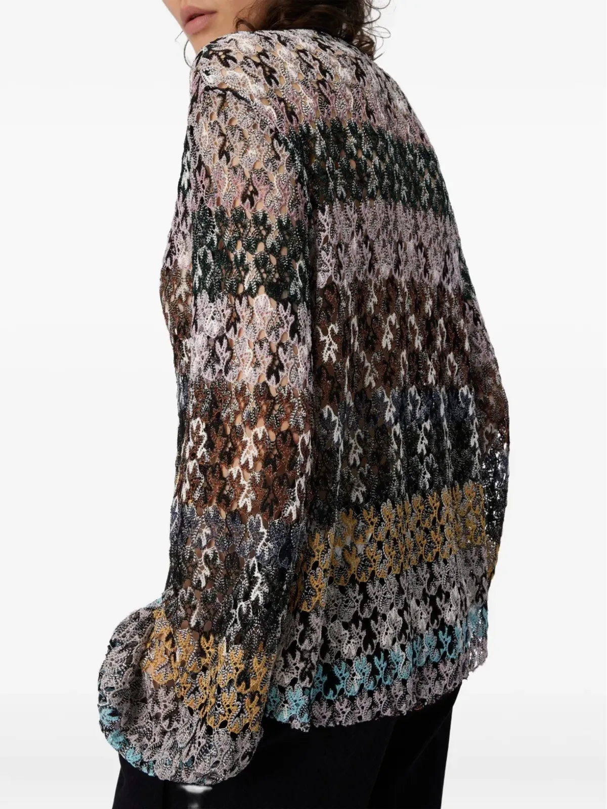 Missoni 花柄レース長袖トップ - 画像4