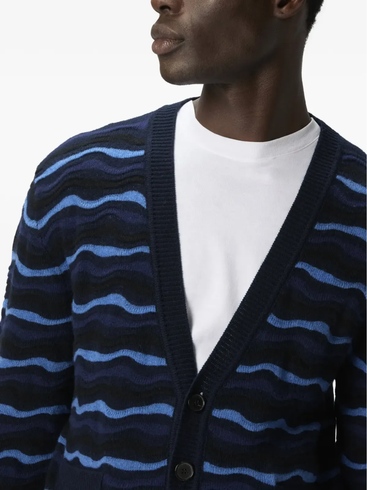 Missoni 波柄カーディガン - Blue - 画像4