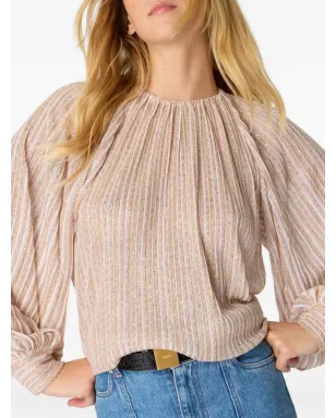 Missoni ストライプ柄ギャザー入りネックライン ブラウス - サムネイル4