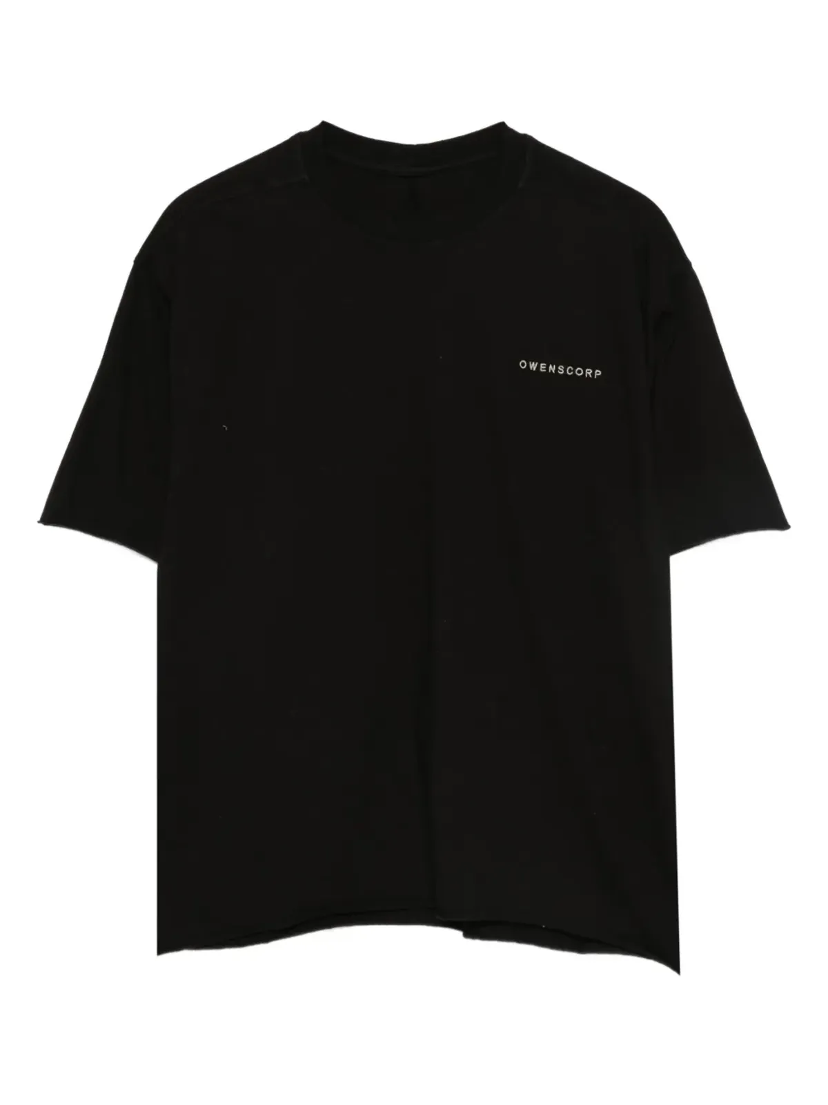 Rick Owens Kids ロゴディテール ローエッジ Tシャツ - 画像1