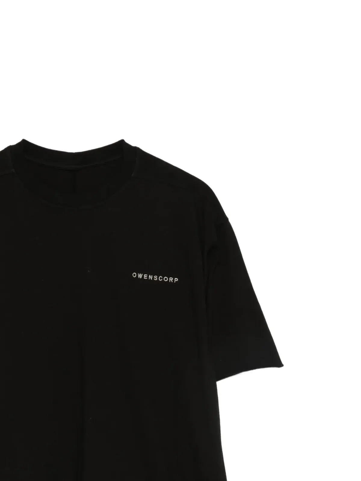Rick Owens Kids ロゴディテール ローエッジ Tシャツ - 画像3