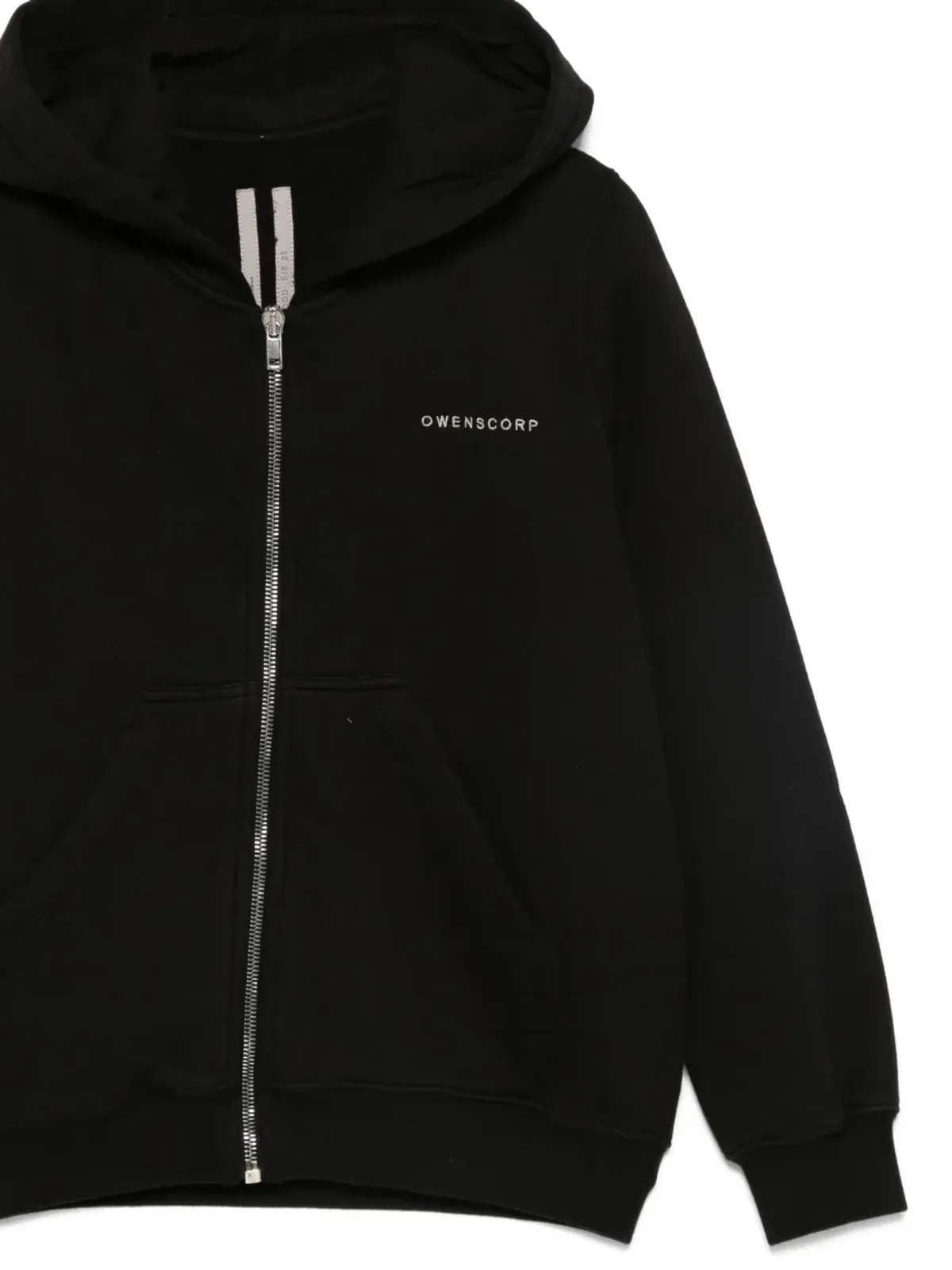 Rick Owens Kids Hollywood Jason's ジップアップフーディー（ブラック） - 画像3