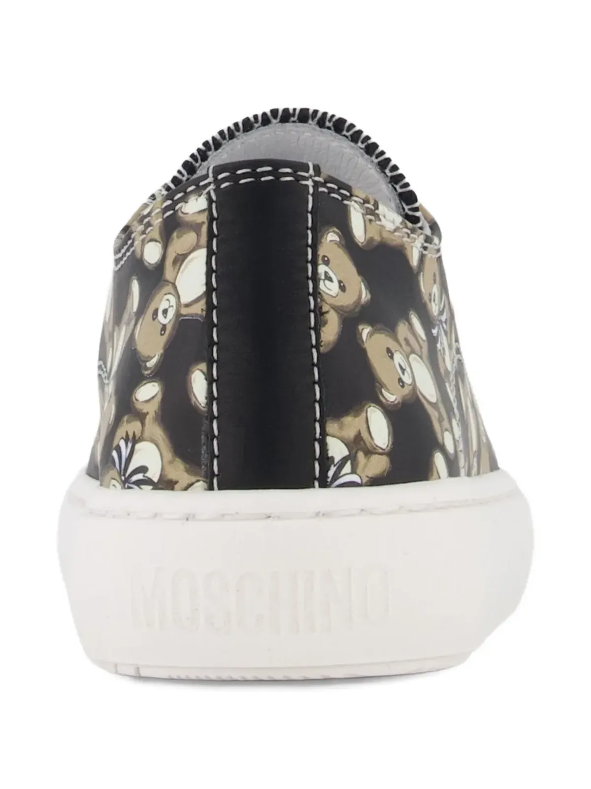 Moschino Kids テディベア レースアップスニーカー ブラック - 画像5