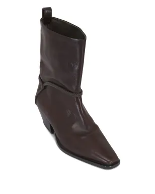 Brunello Cucinelli ブラウンレザー カウボーイブーツ - サムネイル2