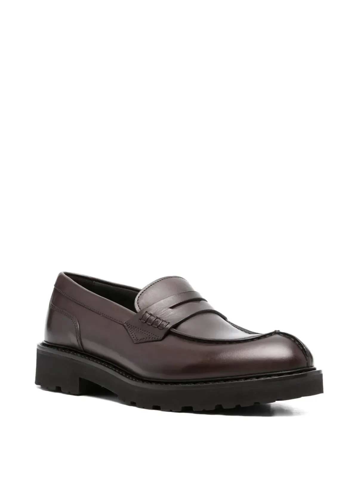 Canali ペニー レザー ローファー - 画像2