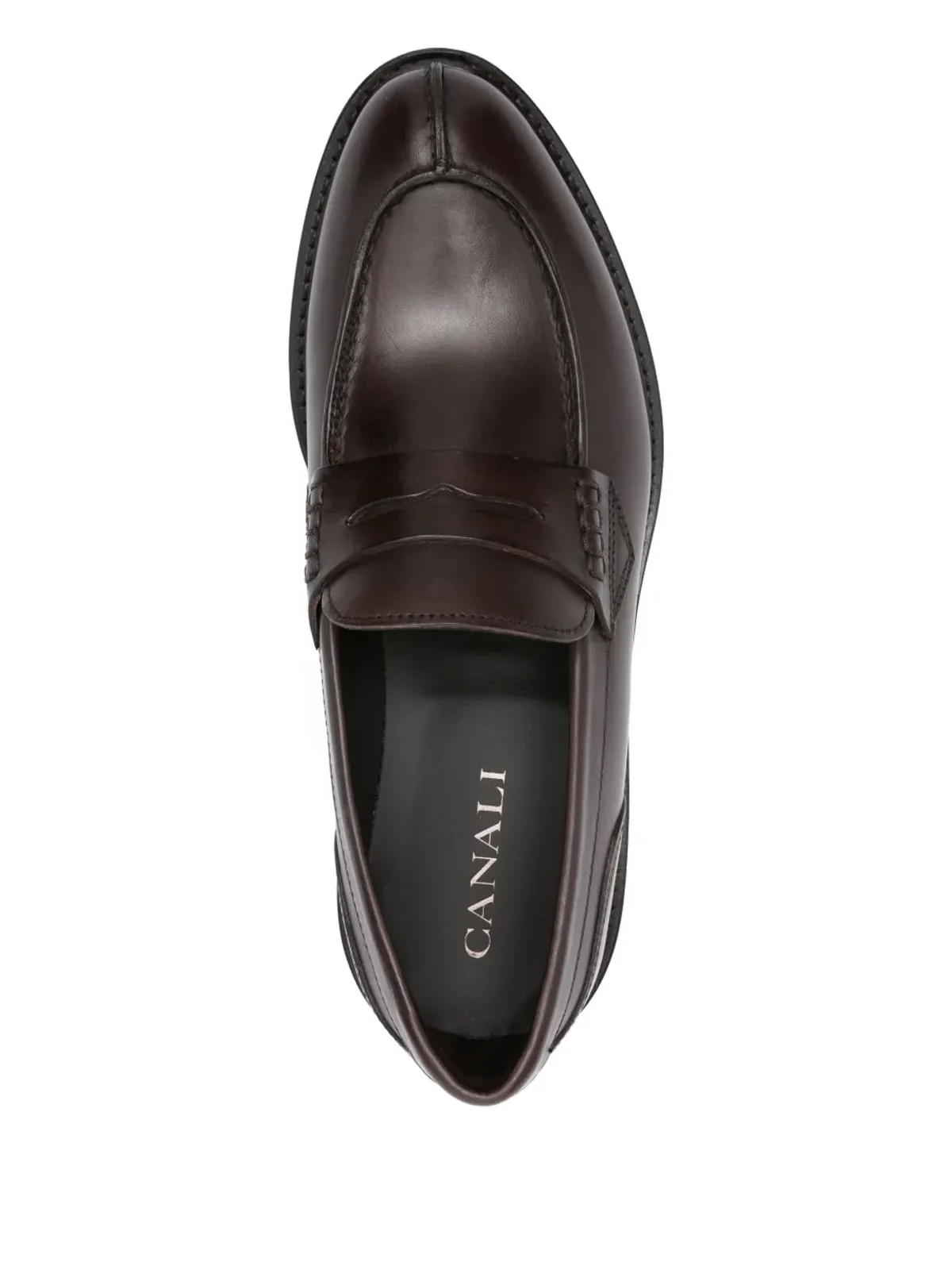 Canali ペニー レザー ローファー - 画像4