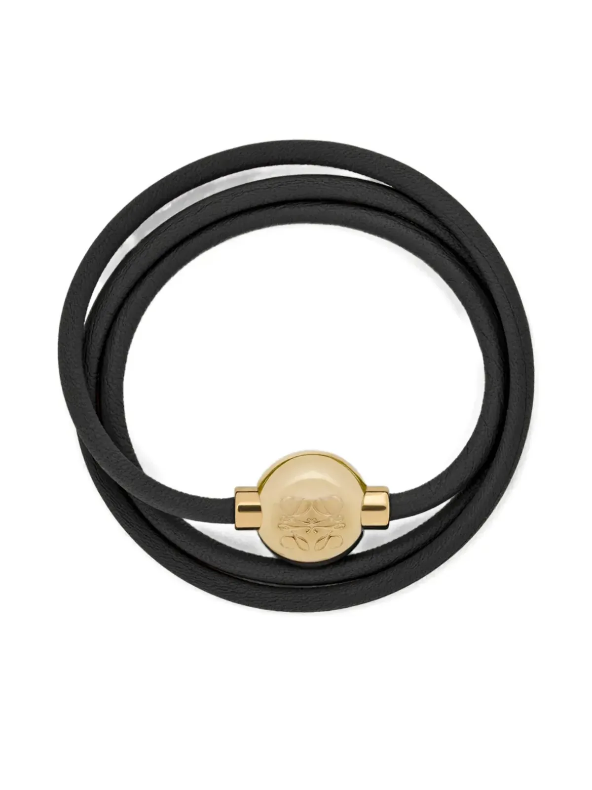 LOEWE レザー ロゴ ブレスレット - 画像3