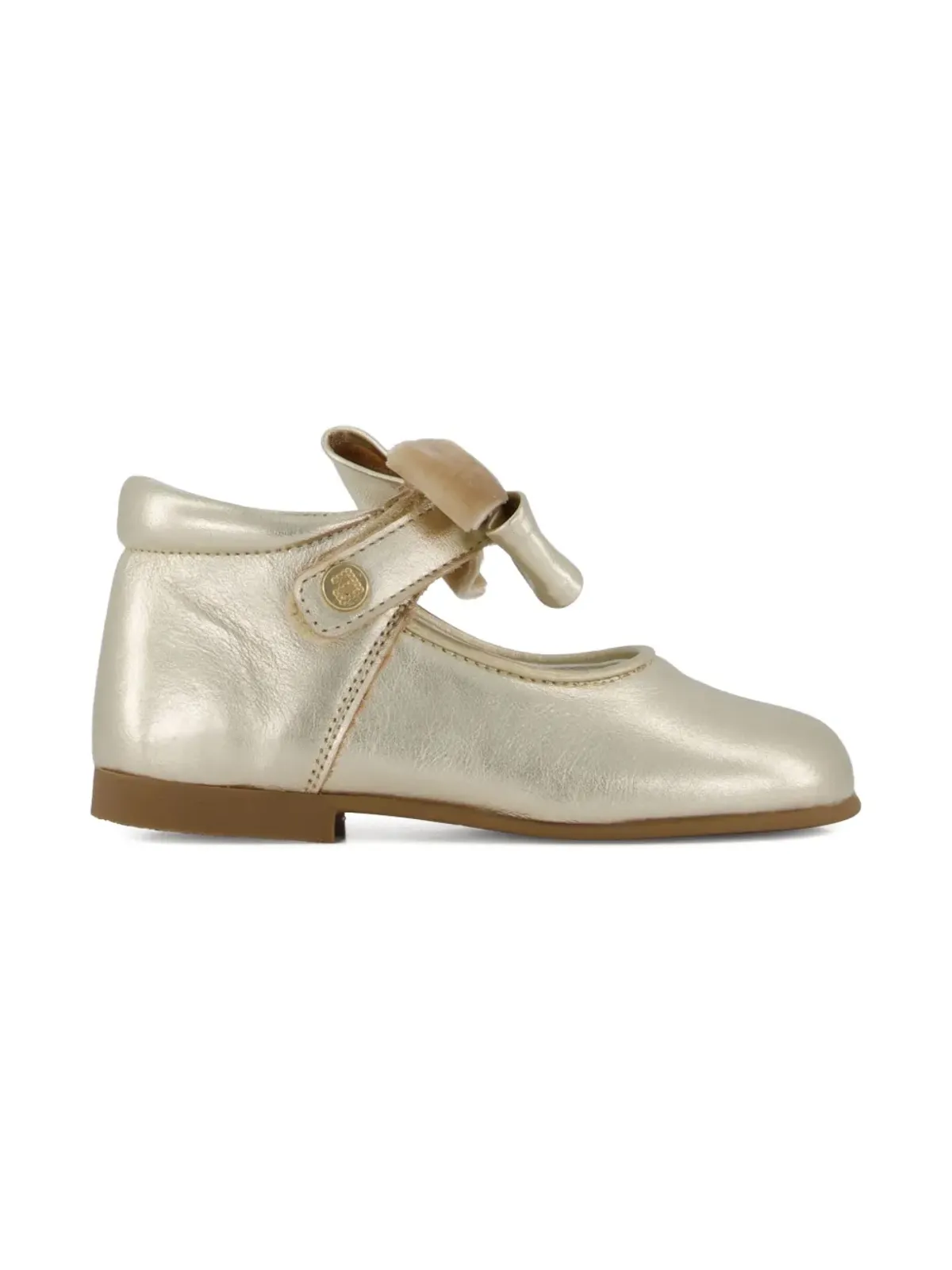 ANDANINES velvet-bow leather ballerinas - 画像2