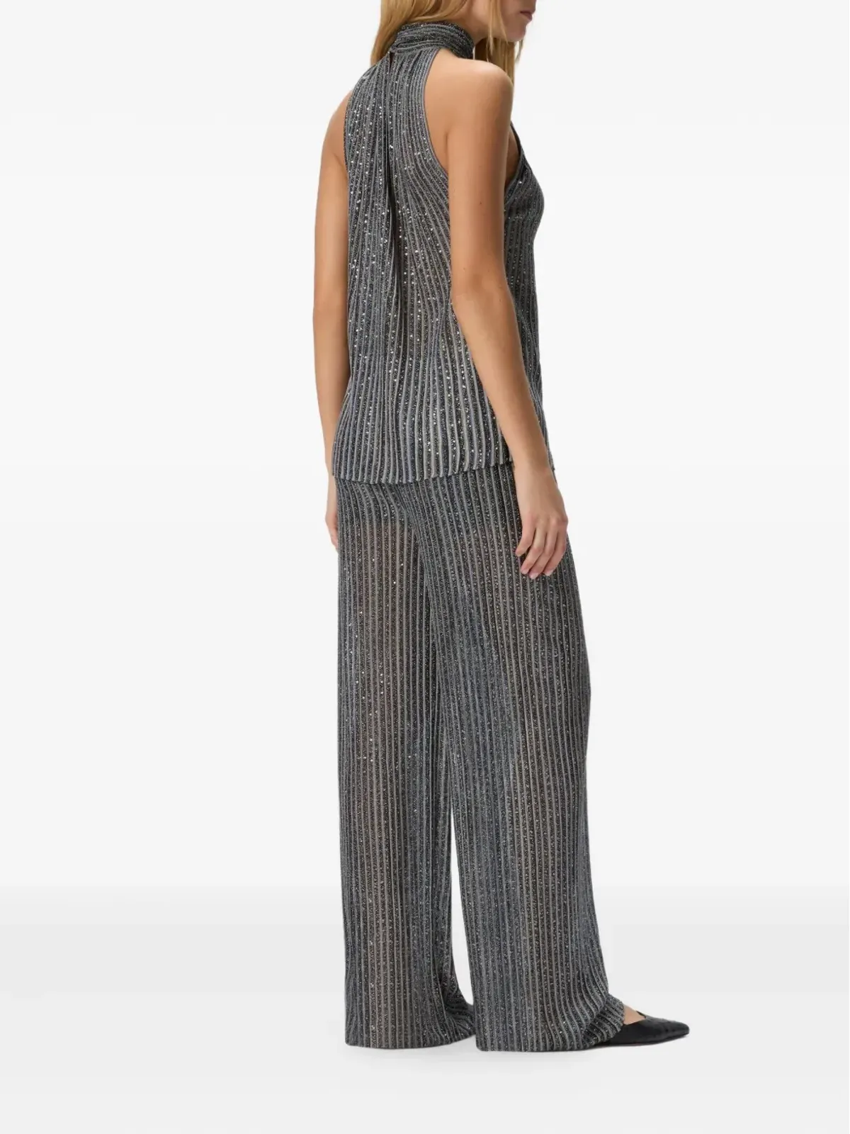 Missoni スパンコールストライプパンツ - 画像3