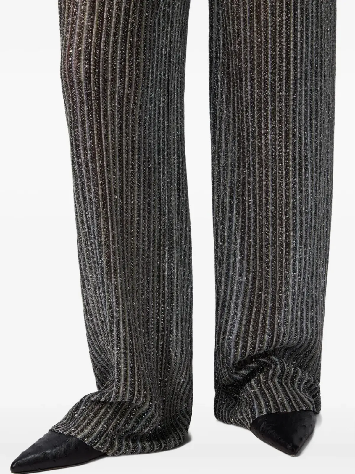 Missoni スパンコールストライプパンツ - 画像4