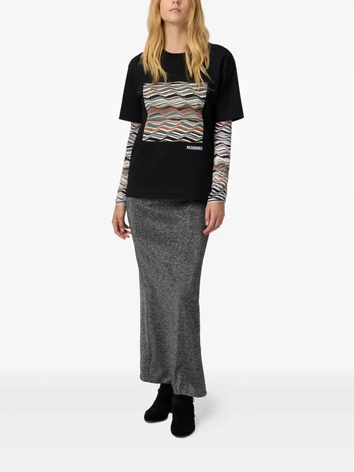 Missoni ウェーブパターンTシャツ - 画像2