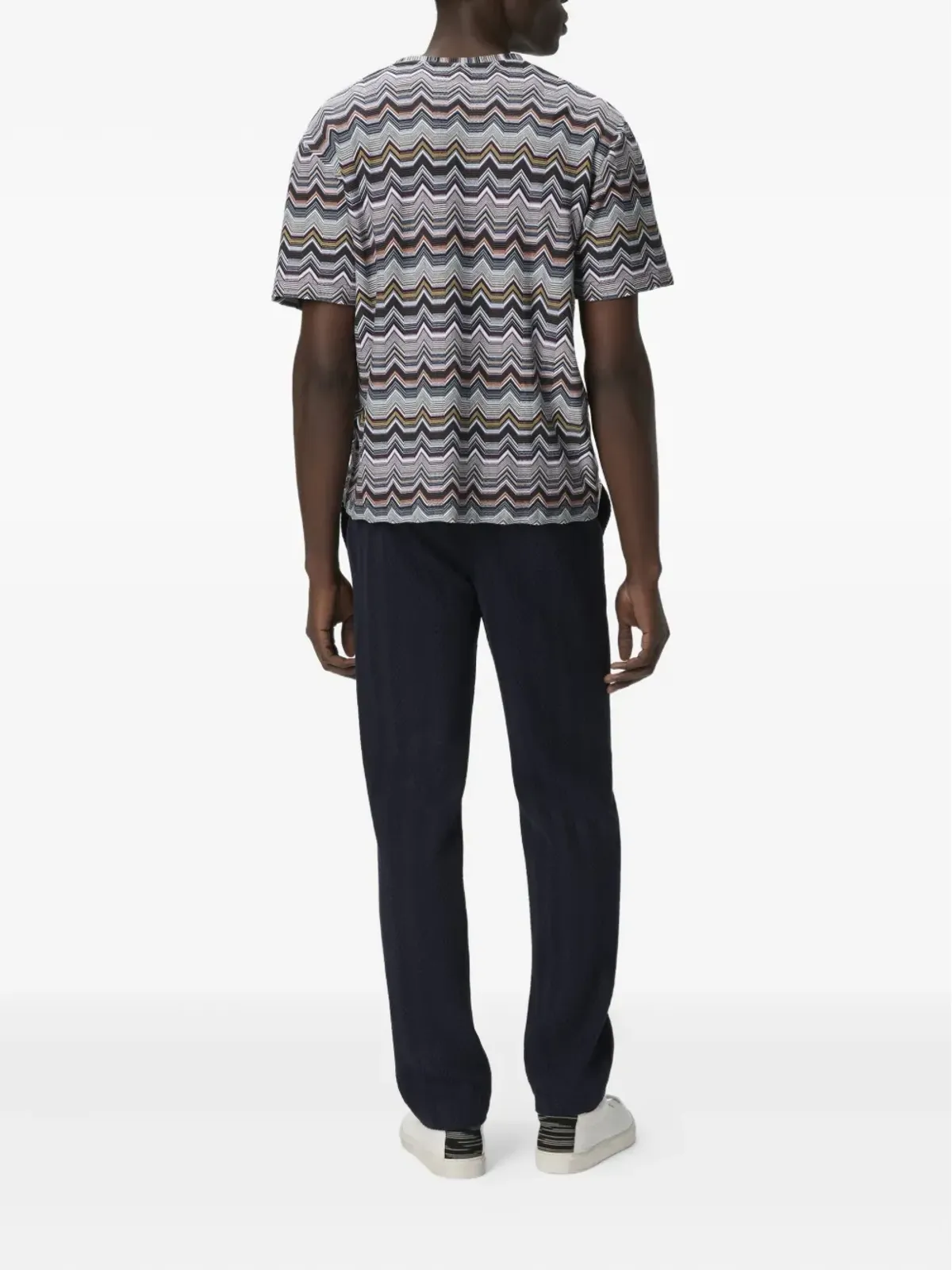 Missoni ジオメトリック・ジグザグ柄 半袖Tシャツ - 画像3