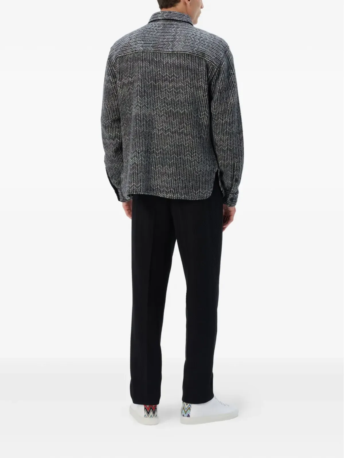 Missoni ヘリンボーン柄シャツ - グレー - 画像3
