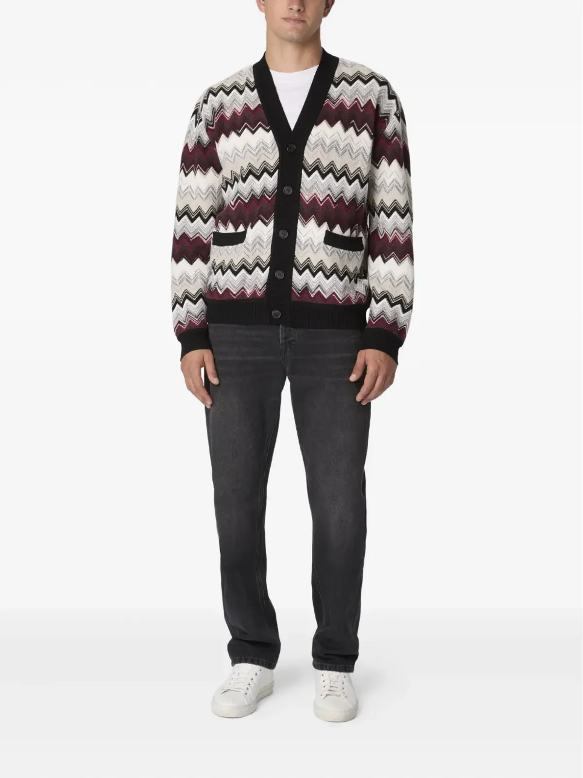 Missoni チェボン柄ボタンカーディガン - 画像2