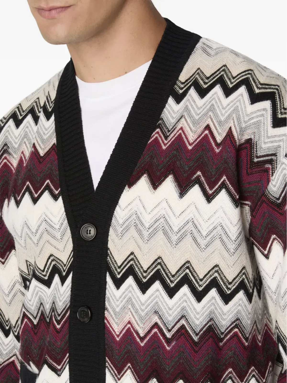 Missoni チェボン柄ボタンカーディガン - 画像4