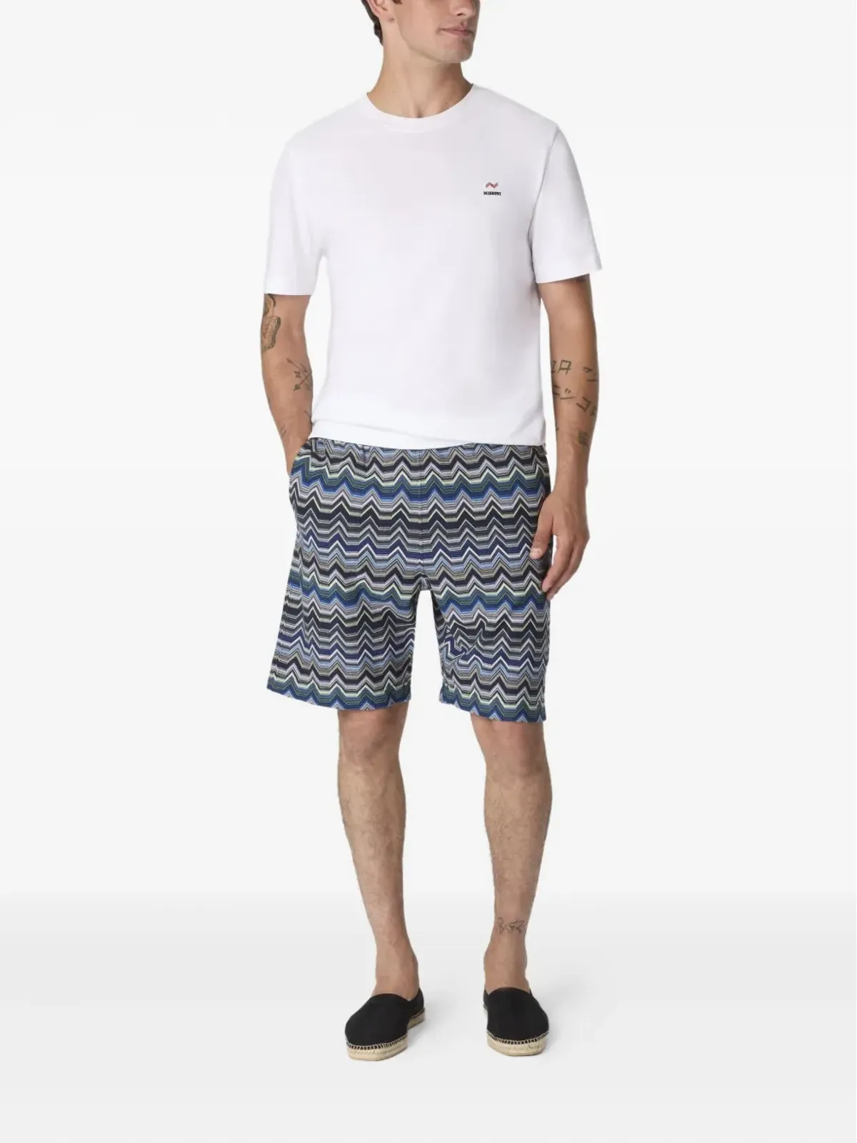 Missoni チェボロン柄 デッキショーツ - Blue - 画像2