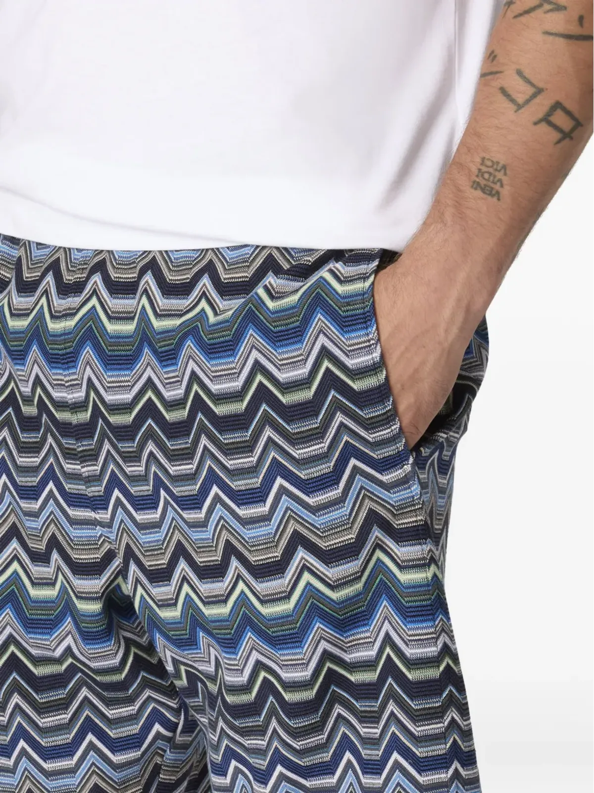 Missoni チェボロン柄 デッキショーツ - Blue - 画像4