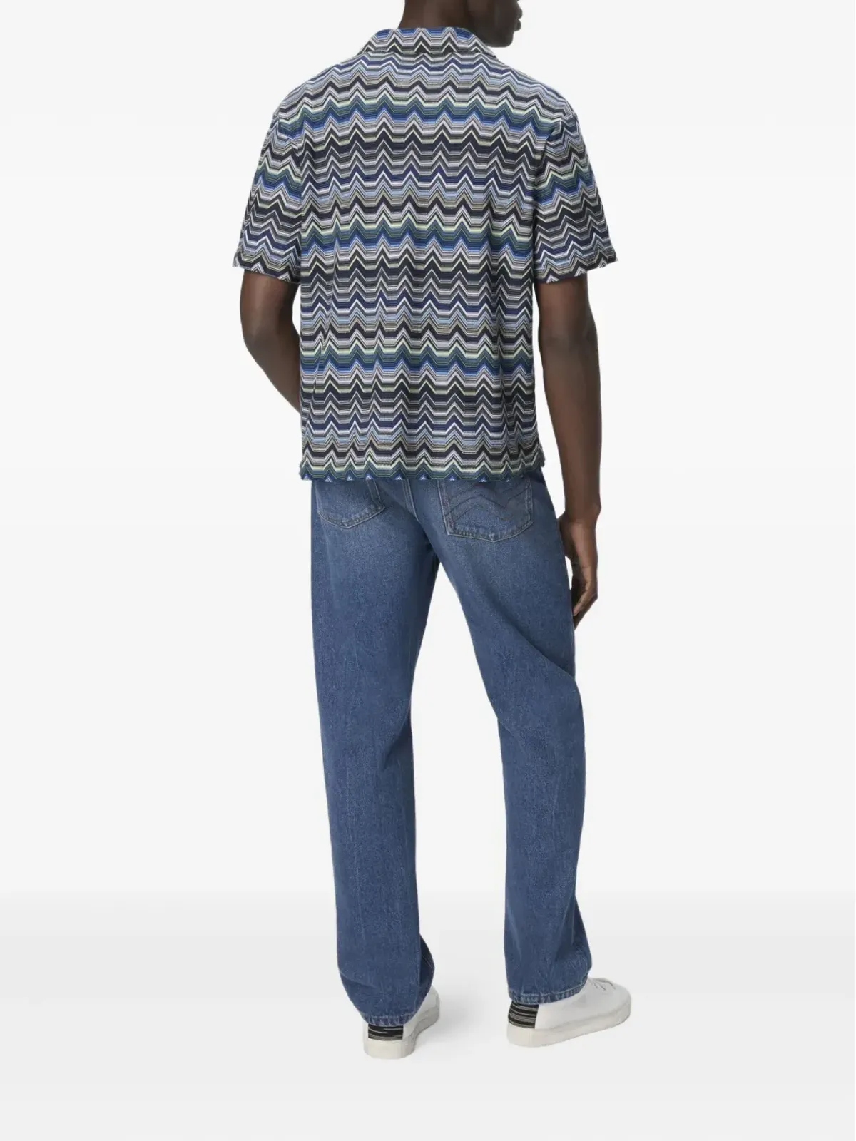 Missoni ジグザグ柄 半袖シャツ - ブルー - 画像3